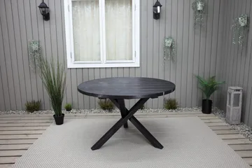 Scottsdale Matbord Utomhus Runt 112 cm - Kaffesvart - Utemöbler & utemiljö - Utebord & trädgårdsbord - Matbord utomhus