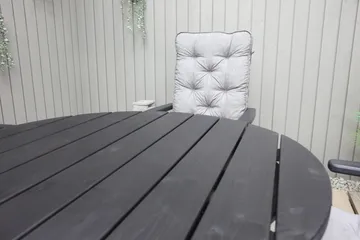 Scottsdale Matbord Utomhus Runt 112 cm - Kaffesvart - Utemöbler & utemiljö - Utebord & trädgårdsbord - Matbord utomhus