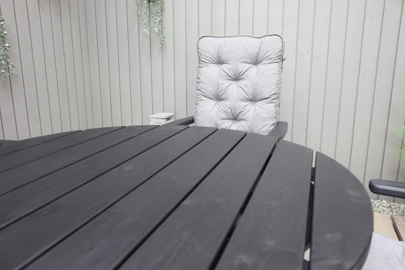 Scottsdale Matbord Utomhus Runt 112 cm - Kaffesvart - Utemöbler & utemiljö - Utebord & trädgårdsbord - Matbord utomhus