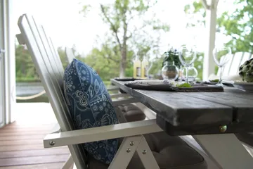 Shabby Chic Matbord Utomhus 195x86 cm Grå/Vit - Hillerstorp - Utemöbler & utemiljö - Utebord & trädgårdsbord - Matbord utomhus