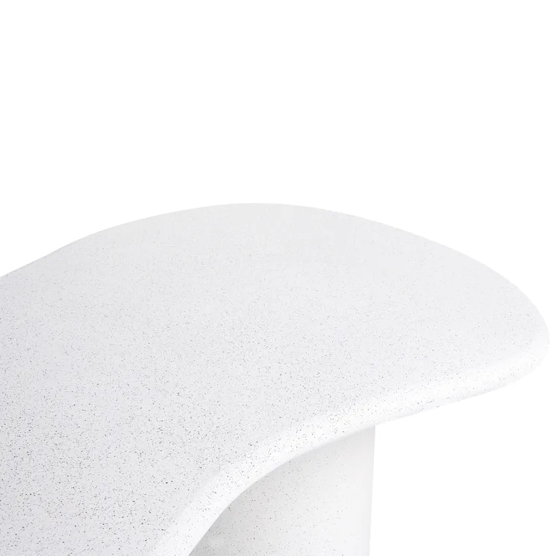 Matbord utomhus Sirmione 200 cm Terrazzoeffekt - Vit - Utemöbler & utemiljö - Utebord & trädgårdsbord - Matbord utomhus