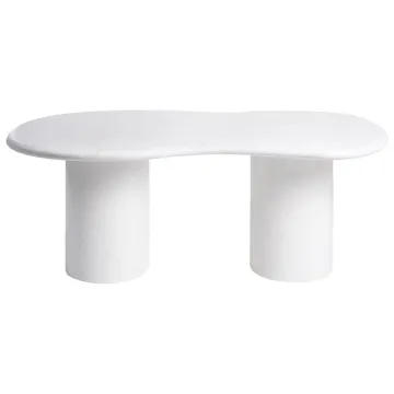 Matbord utomhus Sirmione 200 cm Terrazzoeffekt - Vit - Utemöbler & utemiljö - Utebord & trädgårdsbord - Matbord utomhus