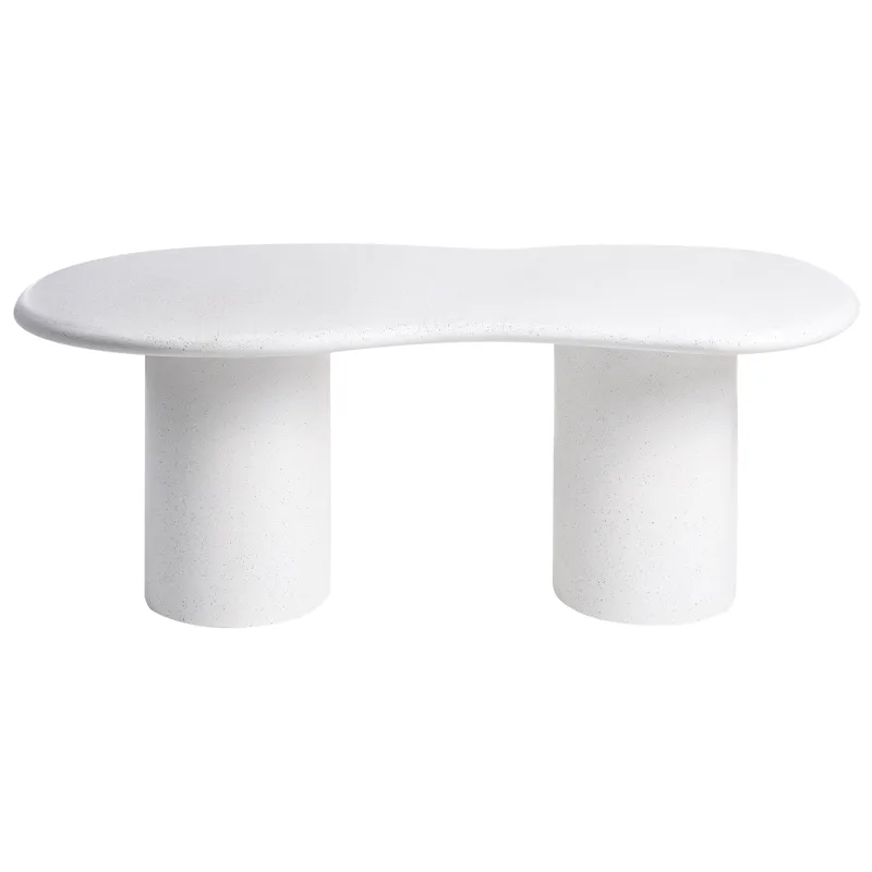 Matbord utomhus Sirmione 200 cm Terrazzoeffekt - Vit - Utemöbler & utemiljö - Utebord & trädgårdsbord - Matbord utomhus