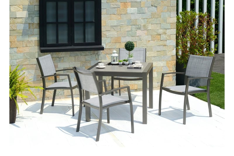 Solana Matbord Utomhus 88 cm - Grå - Utemöbler & utemiljö - Utebord & trädgårdsbord - Matbord utomhus