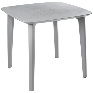 Matbord utomhus Sorico 86 cm 86 cm - Grå - Utemöbler & utemiljö - Utebord & trädgårdsbord - Matbord utomhus
