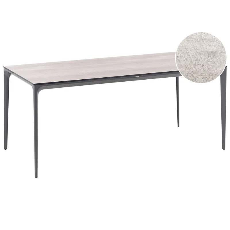 Matbord utomhus Sovareto 180 cm Imitation Av Trä, Grå
