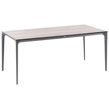 Matbord utomhus Sovareto 180 cm Imitation Av Trä - Grå - Utemöbler & utemiljö - Utebord & trädgårdsbord - Matbord utomhus