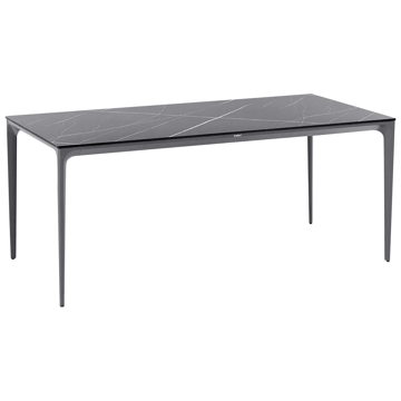Matbord utomhus Sovareto 90x180 cm Marmoreffekt - Svart/Grå - Utemöbler & utemiljö - Utebord & trädgårdsbord - Matbord utomhus