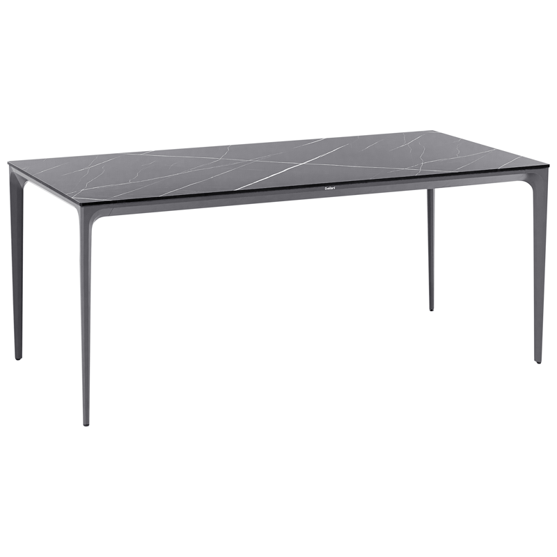 Matbord utomhus Sovareto 90x180 cm Marmoreffekt - Svart/Grå - Utemöbler & utemiljö - Utebord & trädgårdsbord - Matbord utomhus