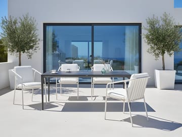 Matbord utomhus Sovareto 90x180 cm Marmoreffekt - Svart/Grå - Utemöbler & utemiljö - Utebord & trädgårdsbord - Matbord utomhus