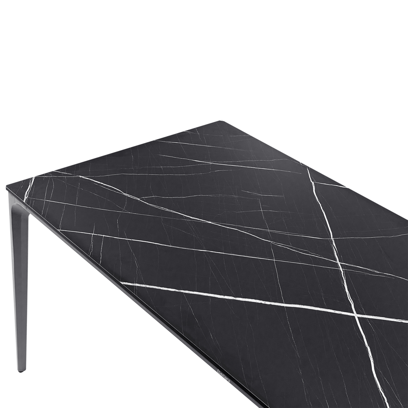 Matbord utomhus Sovareto 90x180 cm Marmoreffekt - Svart/Grå - Utemöbler & utemiljö - Utebord & trädgårdsbord - Matbord utomhus