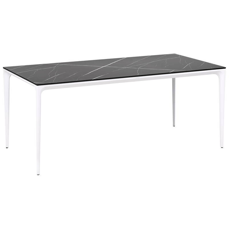 Matbord utomhus Sovareto 90x180 cm Marmoreffekt - Svart/Vit - Utemöbler & utemiljö - Utebord & trädgårdsbord - Matbord utomhus