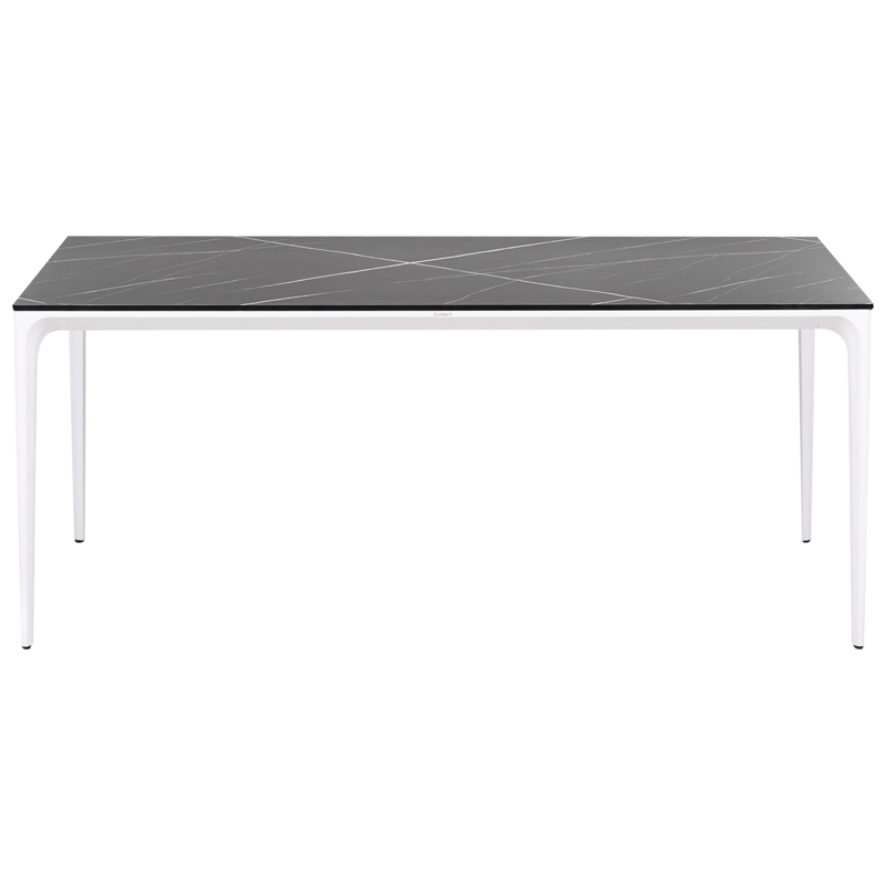 Matbord utomhus Sovareto 90x180 cm Marmoreffekt - Svart/Vit - Utemöbler & utemiljö - Utebord & trädgårdsbord - Matbord utomhus