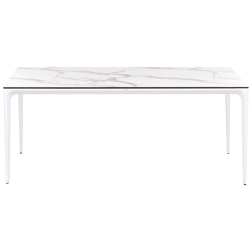 Matbord utomhus Sovareto 90x180 cm Marmoreffekt - Vit - Utemöbler & utemiljö - Utebord & trädgårdsbord - Matbord utomhus