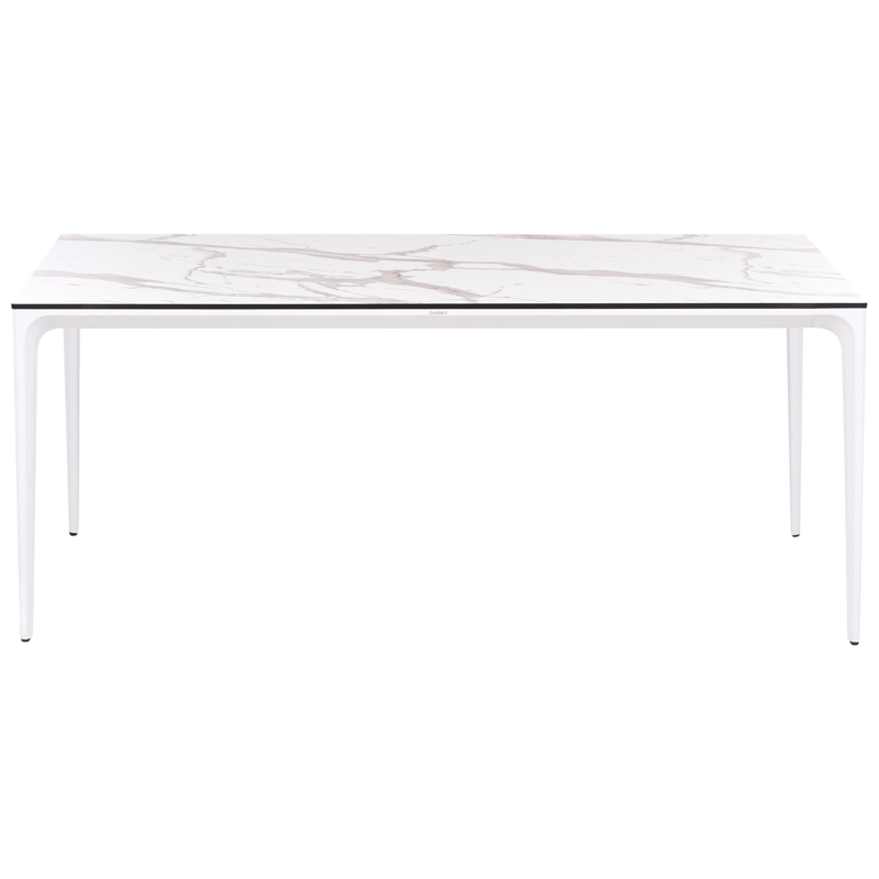 Matbord utomhus Sovareto 90x180 cm Marmoreffekt - Vit - Utemöbler & utemiljö - Utebord & trädgårdsbord - Matbord utomhus
