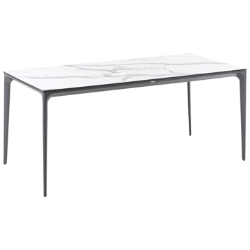 Matbord utomhus Sovareto 90x180 cm Marmoreffekt - Vit/Grå - Utemöbler & utemiljö - Utebord & trädgårdsbord - Matbord utomhus