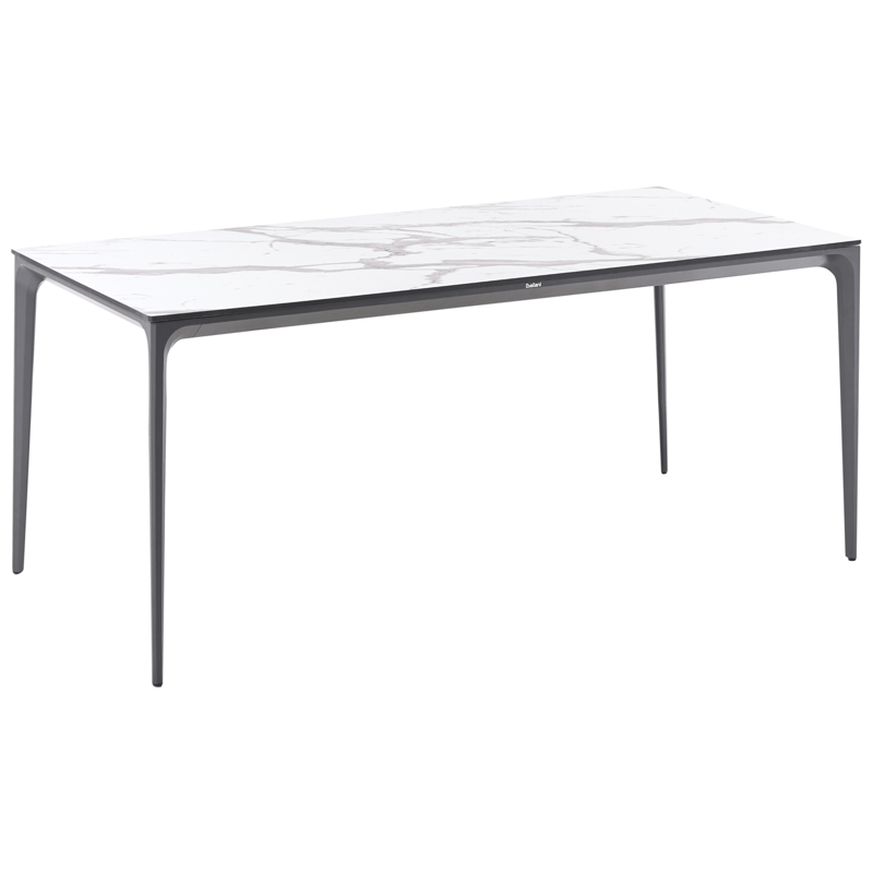 Matbord utomhus Sovareto 90x180 cm Marmoreffekt - Vit/Grå - Utemöbler & utemiljö - Utebord & trädgårdsbord - Matbord utomhus