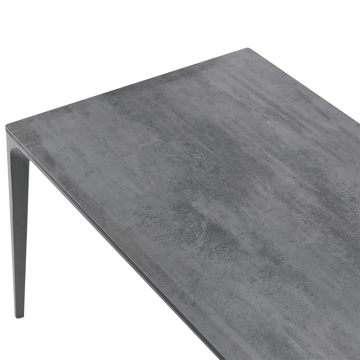 Matbord utomhus Sovareto 90x180 cm Steneffekt - Grå - Utemöbler & utemiljö - Utebord & trädgårdsbord - Matbord utomhus