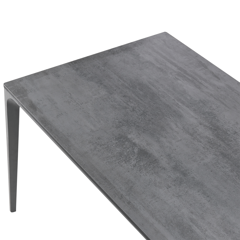 Matbord utomhus Sovareto 90x180 cm Steneffekt - Grå - Utemöbler & utemiljö - Utebord & trädgårdsbord - Matbord utomhus