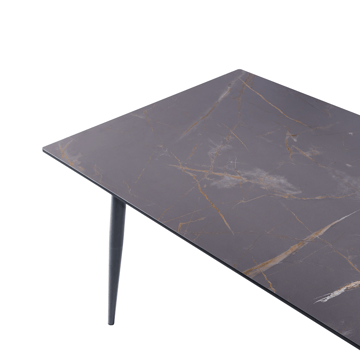 Matbord utomhus Tolentino 90x180 cm Marmoreffekt - Grå - Utemöbler & utemiljö - Utebord & trädgårdsbord - Matbord utomhus