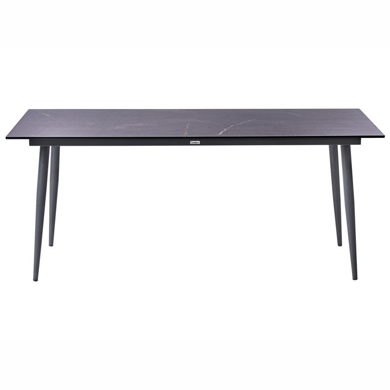 Matbord utomhus Tolentino 90x180 cm Marmoreffekt - Grå - Utemöbler & utemiljö - Utebord & trädgårdsbord - Matbord utomhus