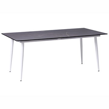 Matbord utomhus Tolentino 90x180 cm Marmoreffekt - Vit/Grå - Utemöbler & utemiljö - Utebord & trädgårdsbord - Matbord utomhus