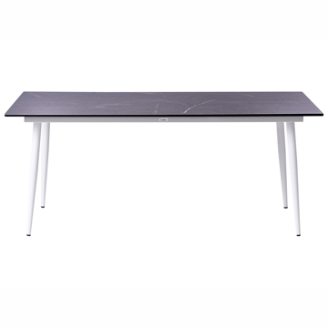 Matbord utomhus Tolentino 90x180 cm Marmoreffekt - Vit/Grå - Utemöbler & utemiljö - Utebord & trädgårdsbord - Matbord utomhus