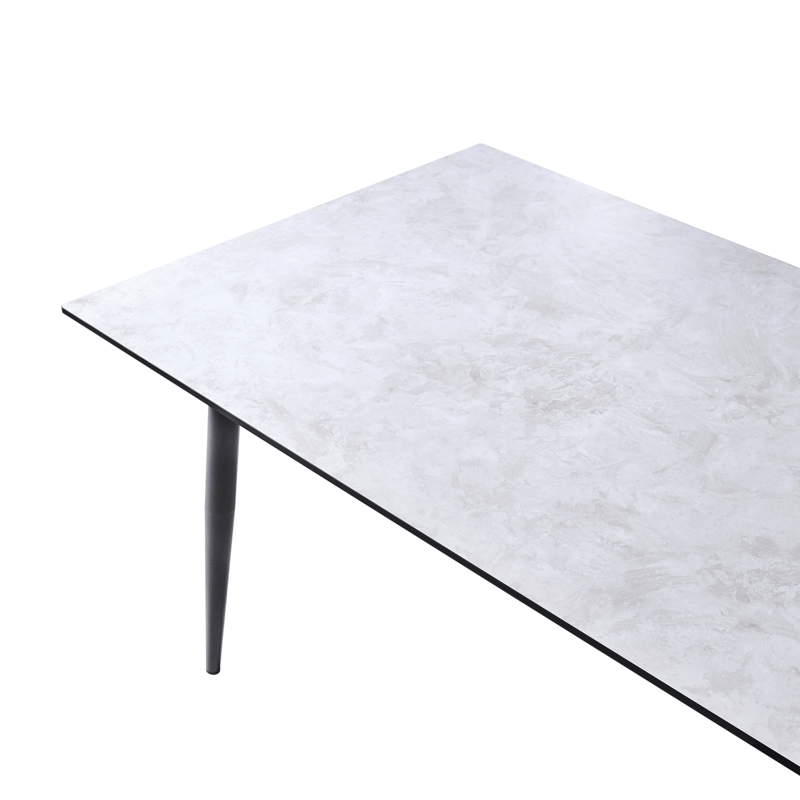 Matbord utomhus Tolentino 90x180 cm Steneffekt - Grå - Utemöbler & utemiljö - Utebord & trädgårdsbord - Matbord utomhus