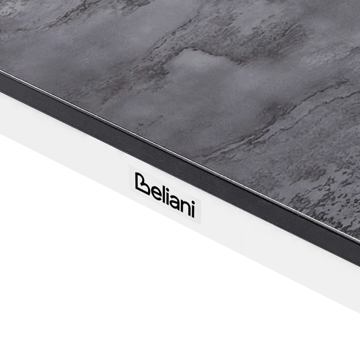 Matbord utomhus Tolentino 90x180 cm Steneffekt - Vit/Grå - Utemöbler & utemiljö - Utebord & trädgårdsbord - Matbord utomhus