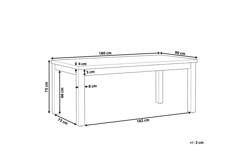 Trädgårdsbord 180 x 90 cm grå OSTUNI - Grå - Utemöbler & utemiljö - Utebord & trädgårdsbord - Matbord utomhus