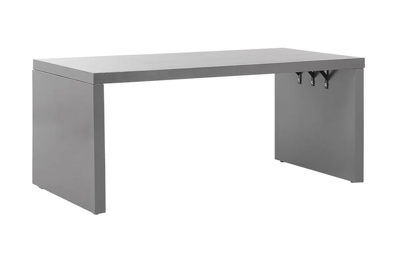 Trädgårdsbord 180 x 90 cm grå U-formad TARANTO - Matbord utomhus