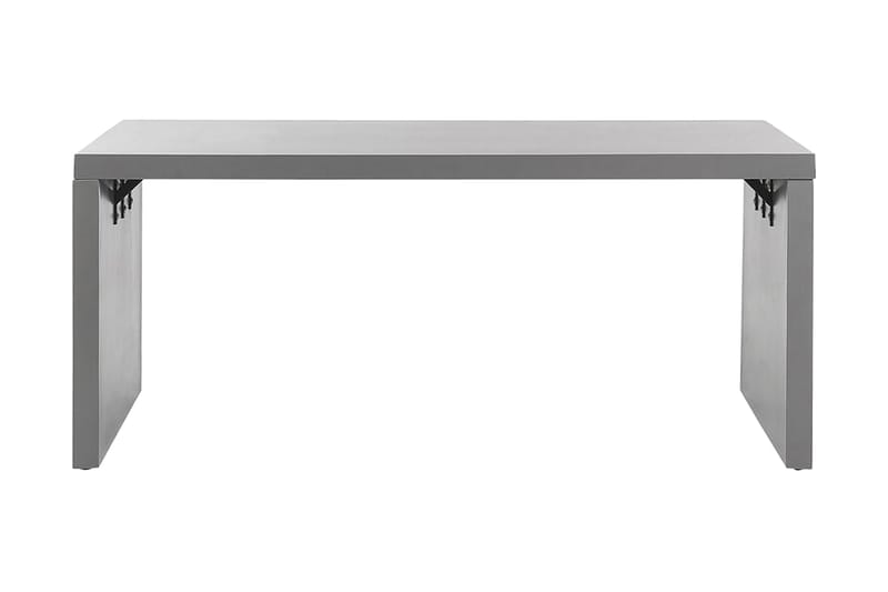 Trädgårdsbord 180 x 90 cm grå U-formad TARANTO - Grå - Utemöbler & utemiljö - Utebord & trädgårdsbord - Matbord utomhus