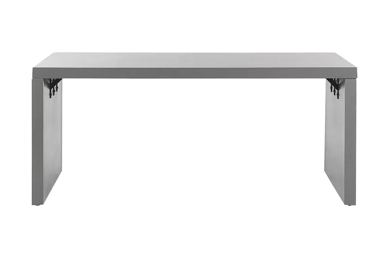 Trädgårdsbord 180 x 90 cm grå U-formad TARANTO - Grå - Utemöbler & utemiljö - Utebord & trädgårdsbord - Matbord utomhus