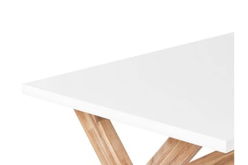 Trädgårdsbord 200 x 100 cm vit OLBIA - Vit - Utemöbler & utemiljö - Utebord & trädgårdsbord - Matbord utomhus