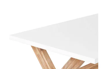 Trädgårdsbord 200 x 100 cm vit OLBIA - Vit - Utemöbler & utemiljö - Utebord & trädgårdsbord - Matbord utomhus