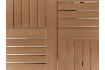 Trädgårdsbord 60 x 60 cm ljusbrun PALMI - Trä/natur - Utemöbler & utemiljö - Utebord & trädgårdsbord - Matbord utomhus