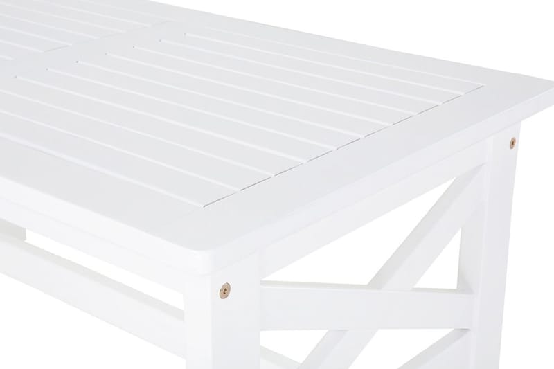 Trädgårdsbord Baltic 100 cm - Vit - Utemöbler & utemiljö - Utebord & trädgårdsbord - Matbord utomhus