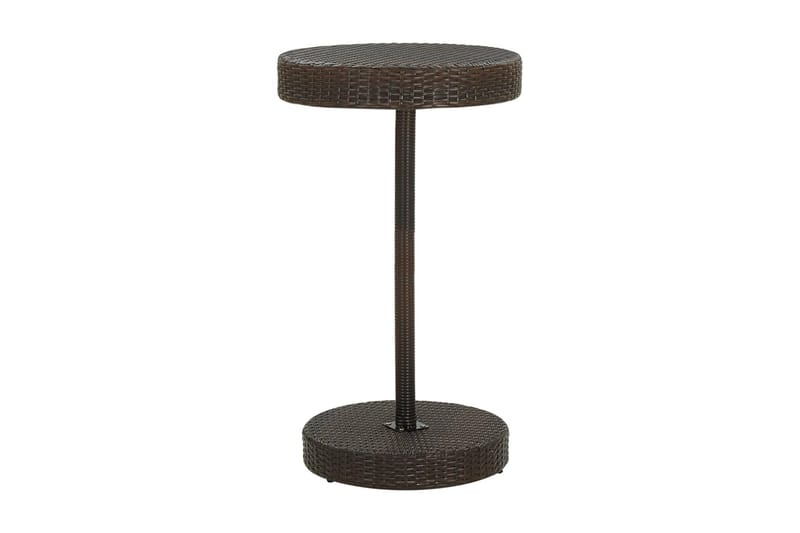 Trädgårdsbord brun 60,5x106 cm konstrotting - Brun - Cafébord