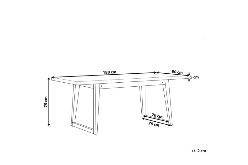 Trädgårdsbord grå 180 x 90 cm ORIA - Grå - Utemöbler & utemiljö - Utebord & trädgårdsbord - Matbord utomhus