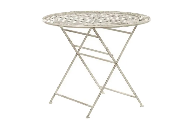 Trädgårdsbord krämvit BIVIO, Vit