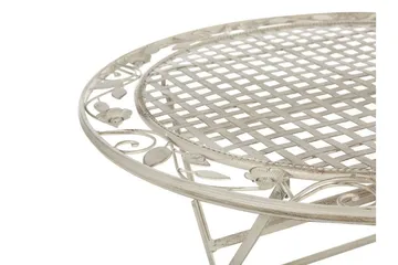 Trädgårdsbord krämvit BIVIO - Vit - Utemöbler & utemiljö - Utebord & trädgårdsbord - Matbord utomhus