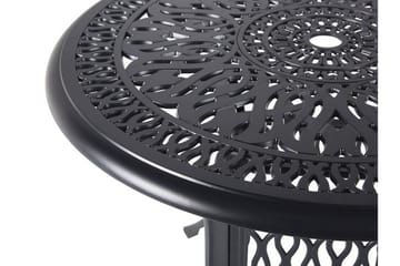 Trädgårdsbord rund 90 cm svart ANCONA - Svart - Utemöbler & utemiljö - Utebord & trädgårdsbord - Matbord utomhus