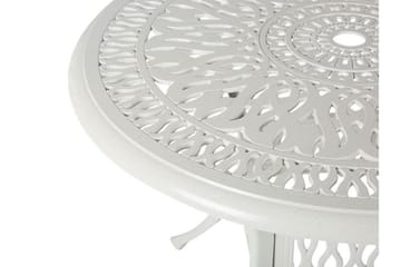 Trädgårdsbord rund 90 cm vit ANCONA - Vit - Utemöbler & utemiljö - Utebord & trädgårdsbord - Matbord utomhus