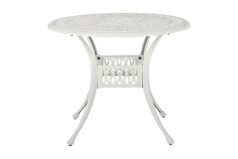 Trädgårdsbord rund 90 cm vit ANCONA, Vit
