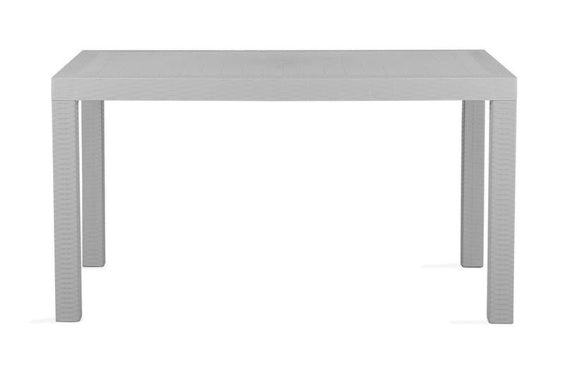 Trädgårdsbord Valderamo 140x80 cm - Grå - Matbord utomhus
