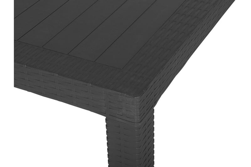 Trädgårdsbord Valderamo 140x80 cm - Svart - Utemöbler & utemiljö - Utebord & trädgårdsbord - Matbord utomhus