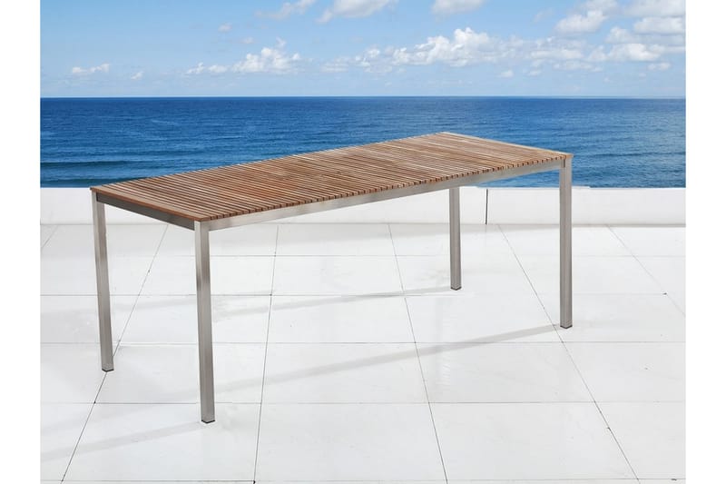 Trädgårdsbord Viareggio 200 cm - Trä/Natur - Matbord utomhus
