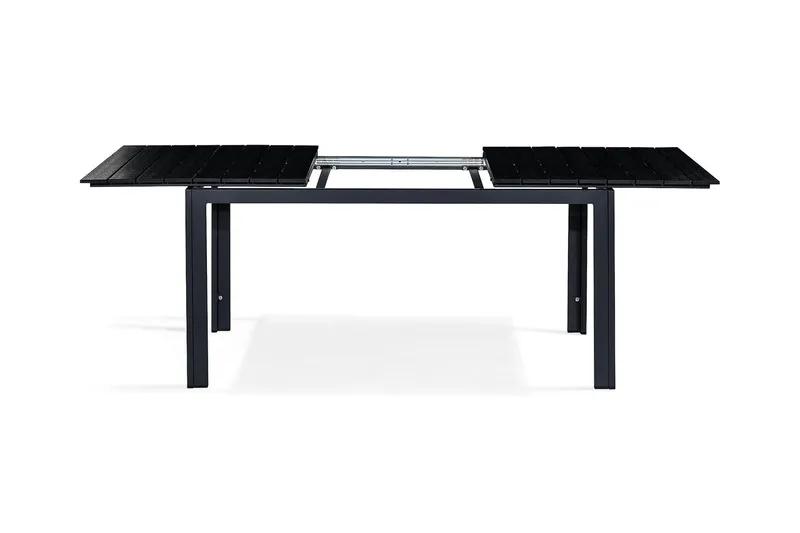 Tunis Förlängningsbart Matbord 160-220x90 cm - Svart - Utemöbler & utemiljö - Utebord & trädgårdsbord - Matbord utomhus