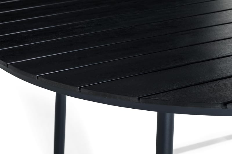 Tunis Matbord Utomhus 140 cm Runt - Svart - Utemöbler & utemiljö - Utebord & trädgårdsbord - Matbord utomhus