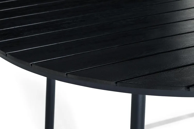 Tunis Matbord Utomhus 140 cm Runt - Svart - Utemöbler & utemiljö - Utebord & trädgårdsbord - Matbord utomhus